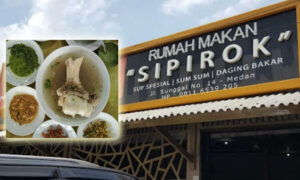 hidangan khas batak di rumah makan sipirok medan