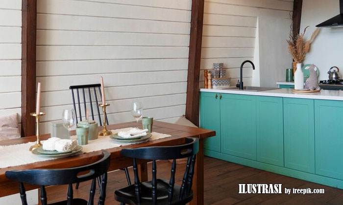 ruang makan yang fungsional dan stylish
