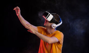menonton konser dengan virtual reality